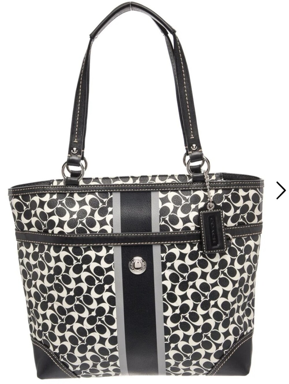 Vintage Coach Chelsea Heritag Signature Logo Tote